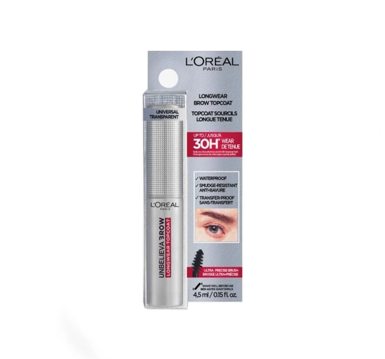 L'Oréal Paris Unbelieva Longwear Brow Topcoat wasserfestes Augenbrauengel 4,5ml