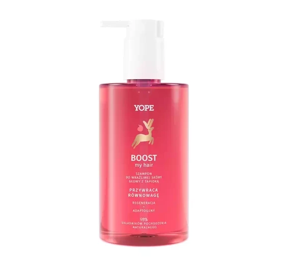 YOPE BOUNCE MY HAIR BOOST REGENERIERENDES SHAMPOO FÜR EMPFINDLICHE KOPFHAUT 300ML