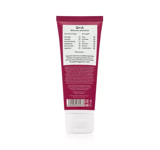 Q+A Feuchtigkeitsspendende Gesichtscreme mit Hyaluronsäure 75ml