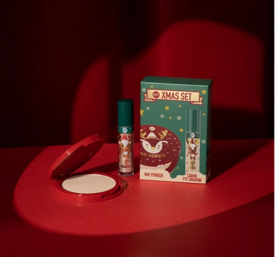 Bell XMAS Set 2 Lidschatten 01 Dasher 4,8 g + matter Gesichtspuder 01 Let it Snow 9,5 g