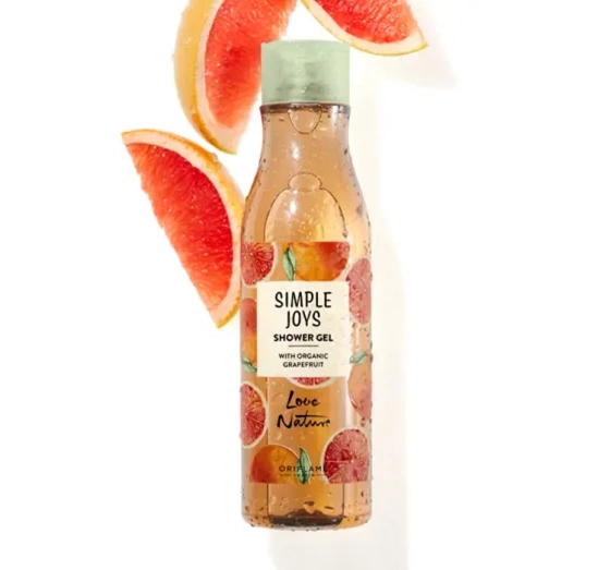 Oriflame Love Nature Simple Joys Duschgel Organic Grapefruit 250ml