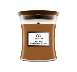 Woodwick Medium Jar Candle Duftkerze Santal Myrrh 275g