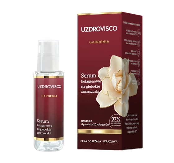 Uzdrovisco Gardenia Kollagen-Serum gegen tiefe Falten 30 ml