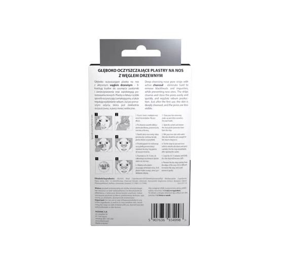 L'BIOTICA TIEF REINIGENDE NASENPFLASTER MIT HOLZKOHLE 3 STÜCK