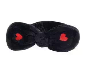 LASH BROW KOSMETISCHES HAARBAND MIT SCHLEIFE SCHWARZ