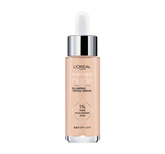 Kliknij na zdjęcie, aby je powiększyć LOREAL TRUE MATCH NUDE FARBSERUM 0,5-2 VERY LIGHT 30ML