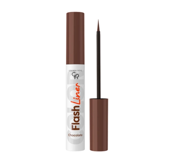Kliknij na zdjęcie, aby je powiększyć Golden Rose Flash Liner flüssiger Eyeliner 111 Chocolate 3,5ml