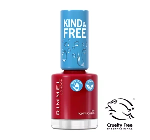 RIMMEL KIND & FREE VEGANER NAGELLACK 156 POPPY POP RED 8ML