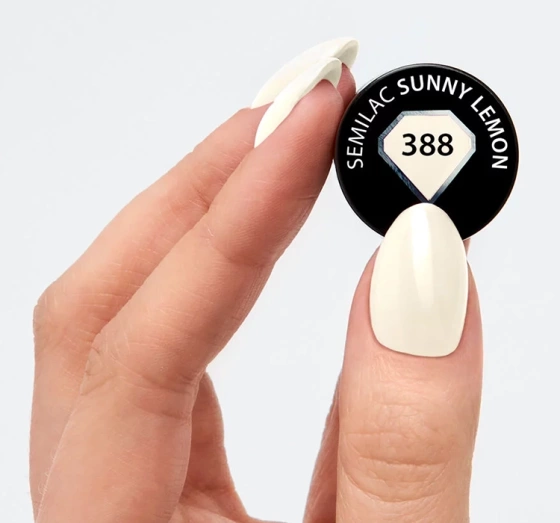 Kliknij na zdjęcie, aby je powiększyć Semilac Soulmate Mix Hybridlack 388 Sunny Lemon 7 ml