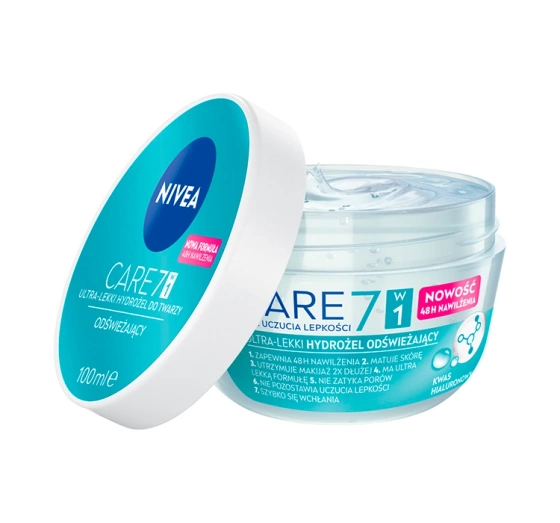 Kliknij na zdjęcie, aby je powiększyć NIVEA Care Erfrischendes Hydrogel für Gesicht 100ml