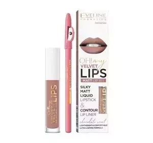 EVELINE OH! MY VELVET LIPS KIT LIPPEN-MAKE-UP-SET 11 COOKIE MILKSHAKE