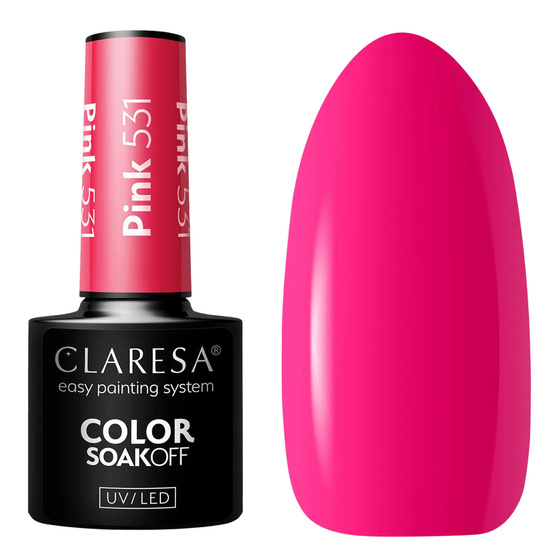 Kliknij na zdjęcie, aby je powiększyć Claresa Hybrid-Nagellack Pink 531, 5 g