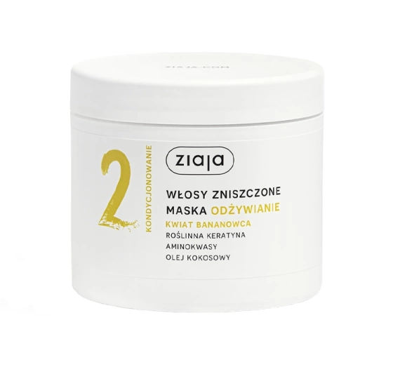 Ziaja Ernährung Bananenblüte Haarmaske für strapazierte Haare 350ml