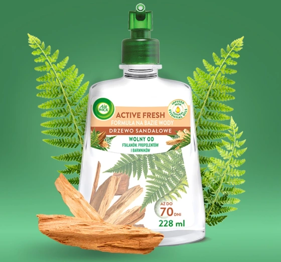 Air Wick Active Fresh Automatischer Lufterfrischer Nachfüllpackung Sandelholz 228 ml