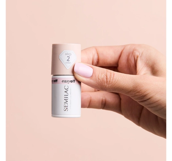 Kliknij na zdjęcie, aby je powiększyć Semilac Easy Off Hybridlack L11 Pink Marshmallow 7 ml