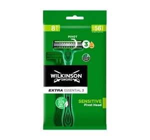 Wilkinson Sword Essentials 3 Sensitive Einwegrasierer für Männer, 8 Stück