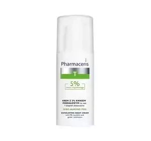 Pharmaceris T Sebo Almond Peel Nachtcreme mit 5 % Mandelsäure, 50 ml