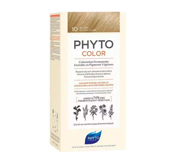 Kliknij na zdjęcie, aby je powiększyć PHYTO PHYTOCOLOR HAARFARBE 10 EXTRA LIGHT BLONDE