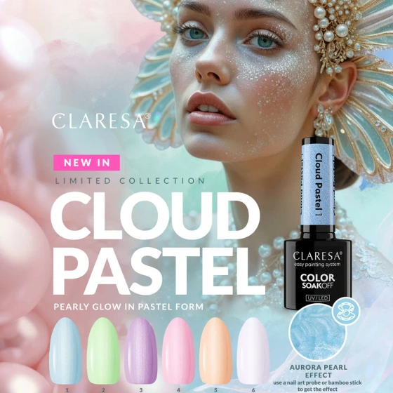 Claresa Hybrid-Nagellack Cloud Pastel 2,5 g