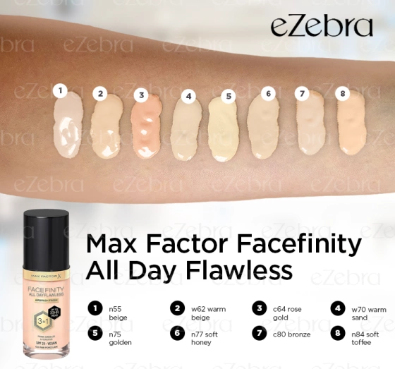 Kliknij na zdjęcie, aby je powiększyć MAX FACTOR FACEFINITY ALL DAY FLAWLESS 3IN1 VEGANE GRUNDIERUNG W70 WARM SAND 30ML