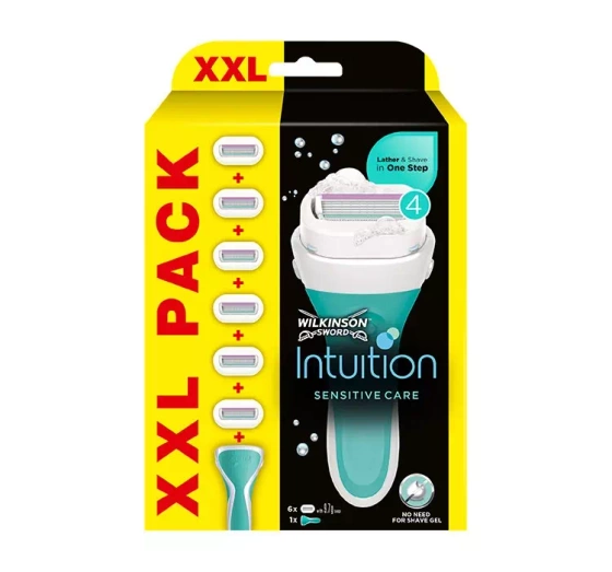 WILKINSON SWORD INTUITION SENSITIVE CARE XXL PACK RASIER + 5 ERSATZKLINGEN