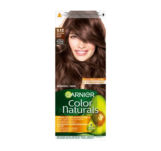 Kliknij na zdjęcie, aby je powiększyć GARNIER COLOR NATURALS PERMANENTE HAARFARBE 5.12 DUNKLES BRAUN