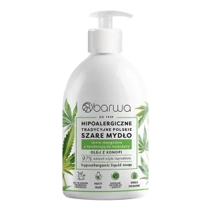 Barwa Hypoallergene traditionelle polnische Flüssigseife mit Hanföl 500 ml