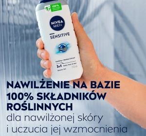 NIVEA MEN Sensitive beruhigendes 3-in-1-Duschgel für Männer 250 ml