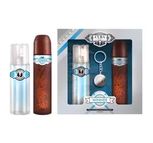 Cuba Winner Eau de Toilette Spray 100 ml + Aftershave 100 ml + Schlüsselanhänger