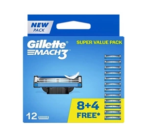 GILLETTE MACH3 ERSATZKLINGEN 12 STÜCK
