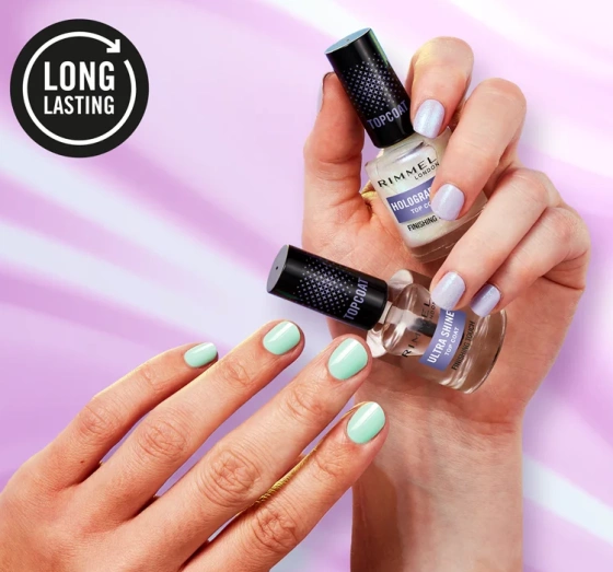 Kliknij na zdjęcie, aby je powiększyć Rimmel Holographic Top Coat Nagellack 12ml