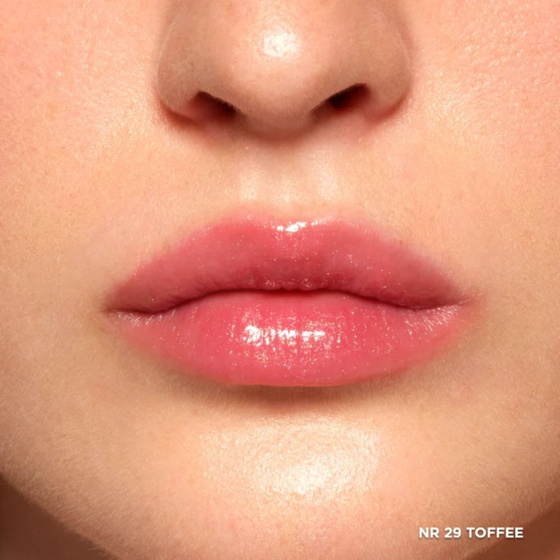 Kliknij na zdjęcie, aby je powiększyć Eveline Cosmetics Diamond High Shine Serum Kollagen-Lipgloss-Serum mit Peptiden 29 Toffee 5 ml