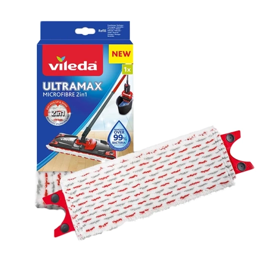 Vileda Ultramax 2in1 Microfibre Refill Flachmopp Ersatzbezug 1 Stück