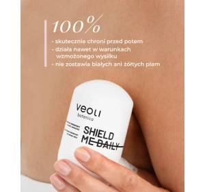 Veoli Botanica Shield Me Daily Mineralisches Roll-On Deodorant für normale Haut 50 ml