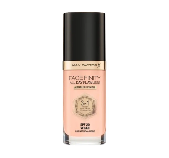 Kliknij na zdjęcie, aby je powiększyć MAX FACTOR FACEFINITY ALL DAY FLAWLESS 3IN1 VEGANE GRUNDIERUNG C50 NATURAL ROSE 30ML