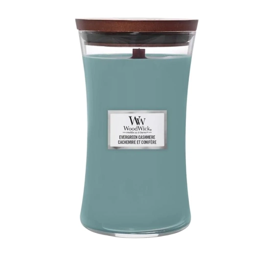 Kliknij na zdjęcie, aby je powiększyć Woodwick Large Jar Candle Duftkerze Evergreen Cashmere 610 g