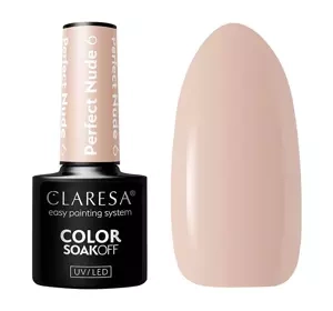 CLARESA SOAK OFF HYBRIDLACK PERFECT NUDE 6 5ML