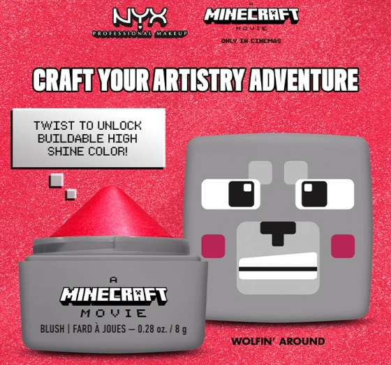 NYX Professional Makeup × A Minecraft Movie Cremiges Rouge 06 Wolfin' Around 8 g
