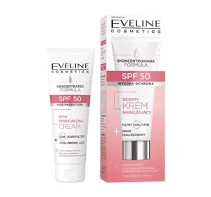 Eveline Skoncentrowana Formuła Reichhaltige Feuchtigkeitspflegecreme mit SPF50 30ml