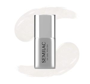 Semilac x Margaret UV-Top mit Partikeln T32 Top No Wipe Milky Dust 7 ml