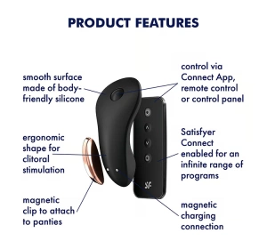 Satisfyer Little Secret – ferngesteuerter Vibrator in Schwarz