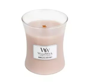 WOODWICK MEDIUM JAR CANDLE DUFTKERZE VANILLA & SEA SALT 275G
