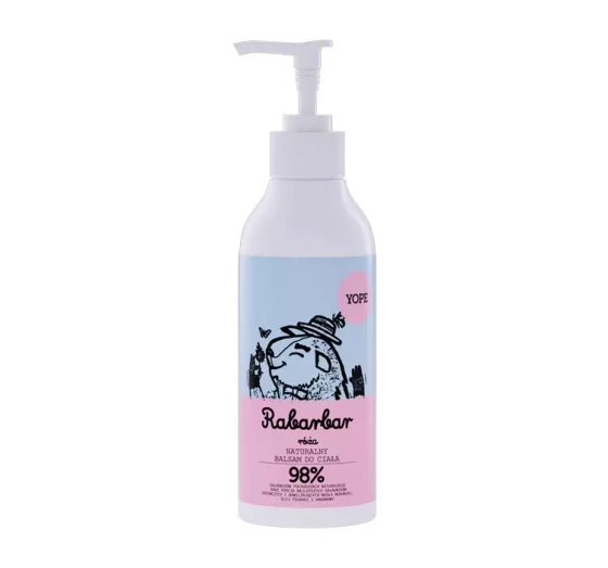 YOPE NATÜRLICHE KÖRPERLOTION RHABARBER UND ROSE 300ML