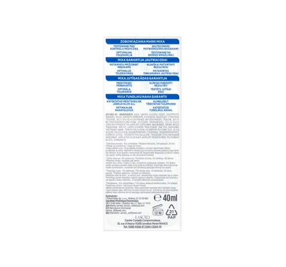 Mixa Mattierende ultraleichte Gesichtsschutzcreme SPF50+ gegen Unreinheiten 40 ml