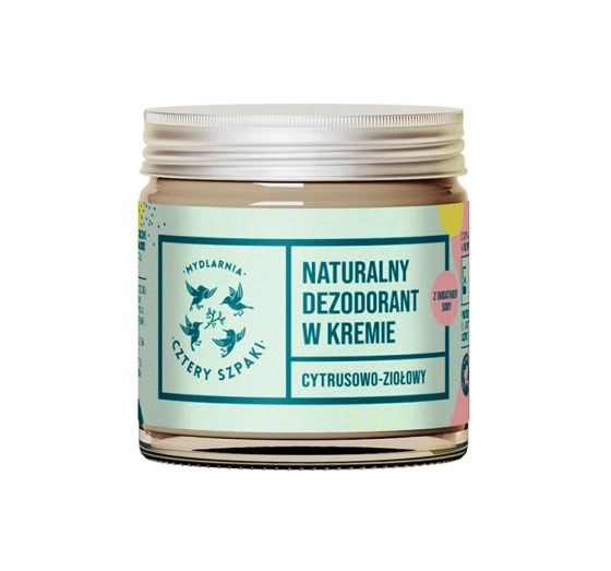 Kliknij na zdjęcie, aby je powiększyć MYDLARNIA CZTERY SZPAKI CREME-DEODORANT ZITRUS 60 ML