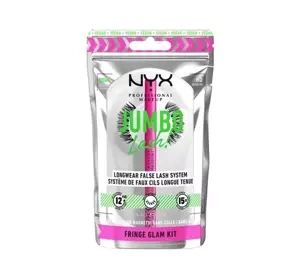 NYX PROFESSIONAL MAKEUP JUMBO LASH! KÜNSTLICHE WIMPERN FRINGE GLAM + WASSERFESTER EYELINER