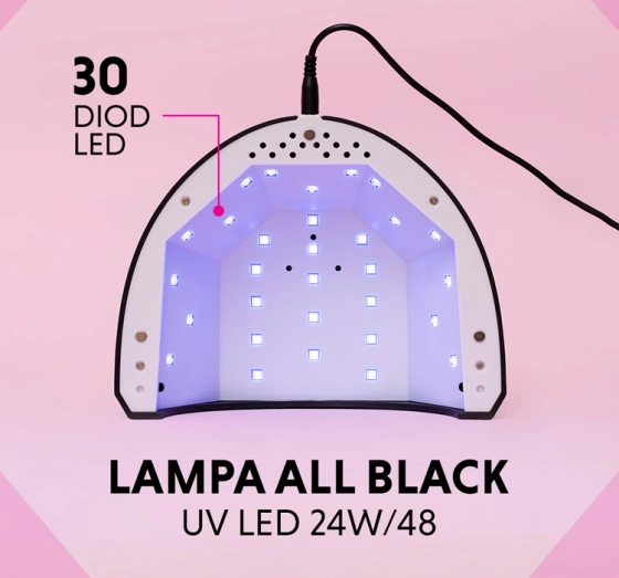 Kliknij na zdjęcie, aby je powiększyć Semilac All Black! UV LED Lampe 24/48W