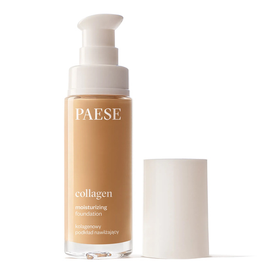 Paese Collagen – feuchtigkeitsspendende Kollagen-Gesichtsgrundierung mit Pumpe 302N Beige 30 ml