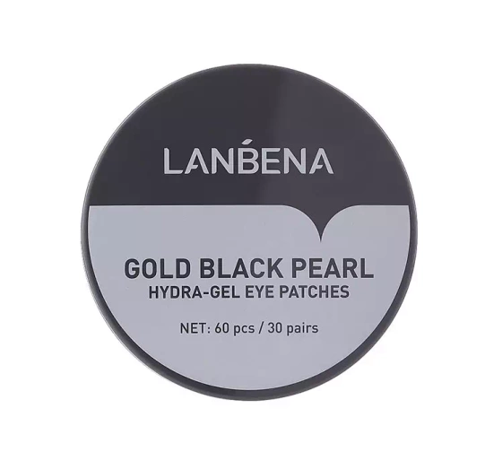 Kliknij na zdjęcie, aby je powiększyć LANBENA HYDRAGEL EYE PATCHES HYDROGEL-AUGENPADS GOLD BLACK PEARL