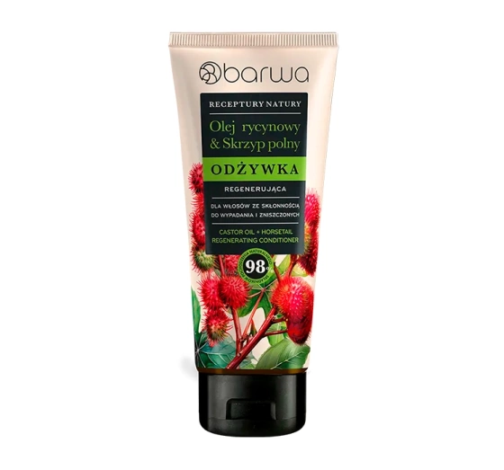 Kliknij na zdjęcie, aby je powiększyć Barwa Naturalna Receptury Natury Regenerierende Spülung für geschädigtes und zu Haarausfall neigendes Haar 200 ml